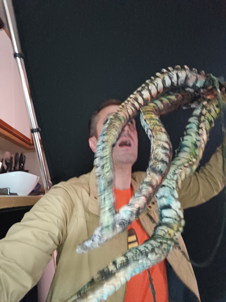 Nathan Head operating The Morgern's tentacles in the original ending